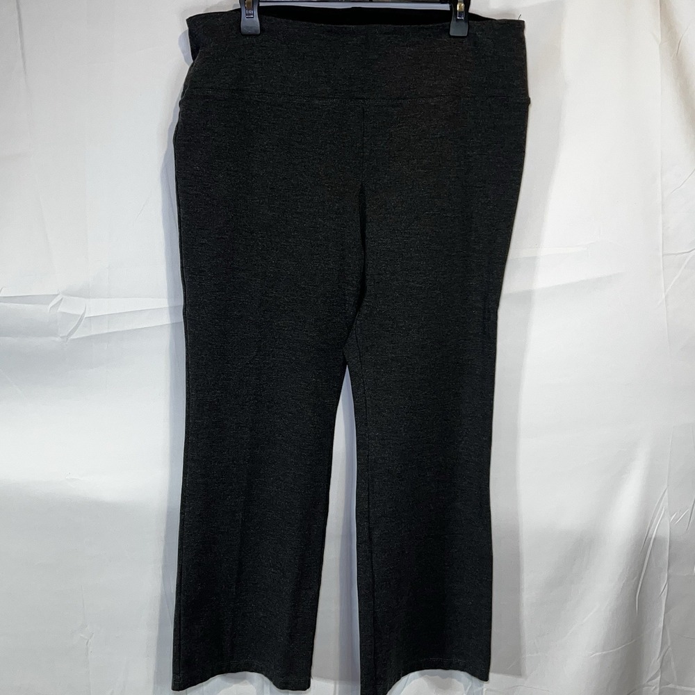 Liz Claiborne Lori Bootcut Legging Secretly Slimming Charcoal Heather XXL 2XL